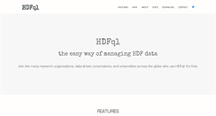 Desktop Screenshot of hdfql.com