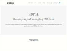Tablet Screenshot of hdfql.com